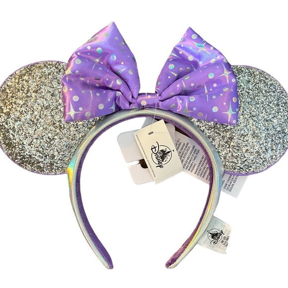 NWT Walt Disney World Minnie Mouse Tomorrowland Ears Headband For Adults - Picture 1 of 3